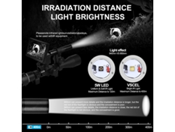 Linterna infrarroja W3/940nm/láser-anekim W3 5w LED 850nm 940nm Vcsel, iluminador infrarrojo con zoom para visión nocturna