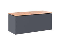 Maison Exclusive - Banco de jardín antracita 100 x 40 x 43 cm Acero
