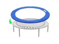 Protector de resorte resistente a los rayos UV, colchoneta protectora para trampolín con espuma EPE, acolchado de seguridad cómodo, sin orificios para postes.