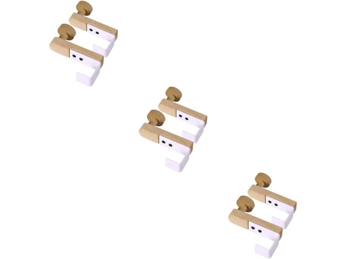 Juego de 3 toalleros de fácil instalación SFUSHOS (2 piezas x 3)