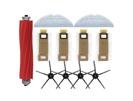 11 Uds paño de mopa de cepillo lateral para Xiaomi Roborock S7 T7s T7plus bolsa de polvo