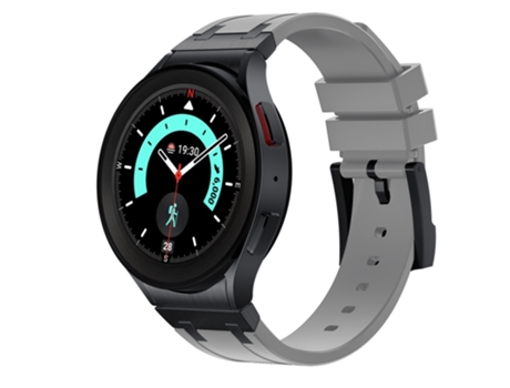 Pulseira de relógio de silicone para Samsung Galaxy Watch 654 Gris INF