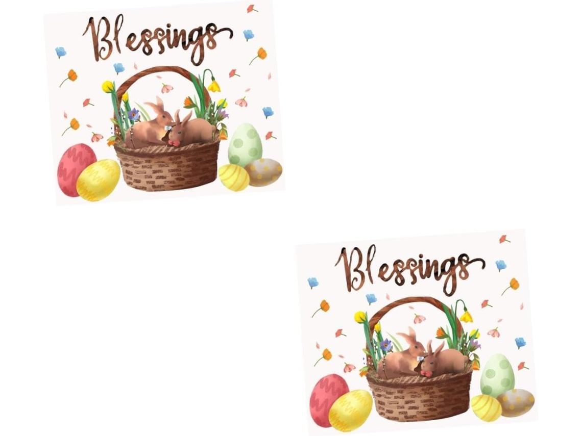 Pegatinas De Pascua Lindas. Hechas De Pvc, Que Es Seguro Y Removible, Se Pueden Despegar Y Pegar Fácilmente