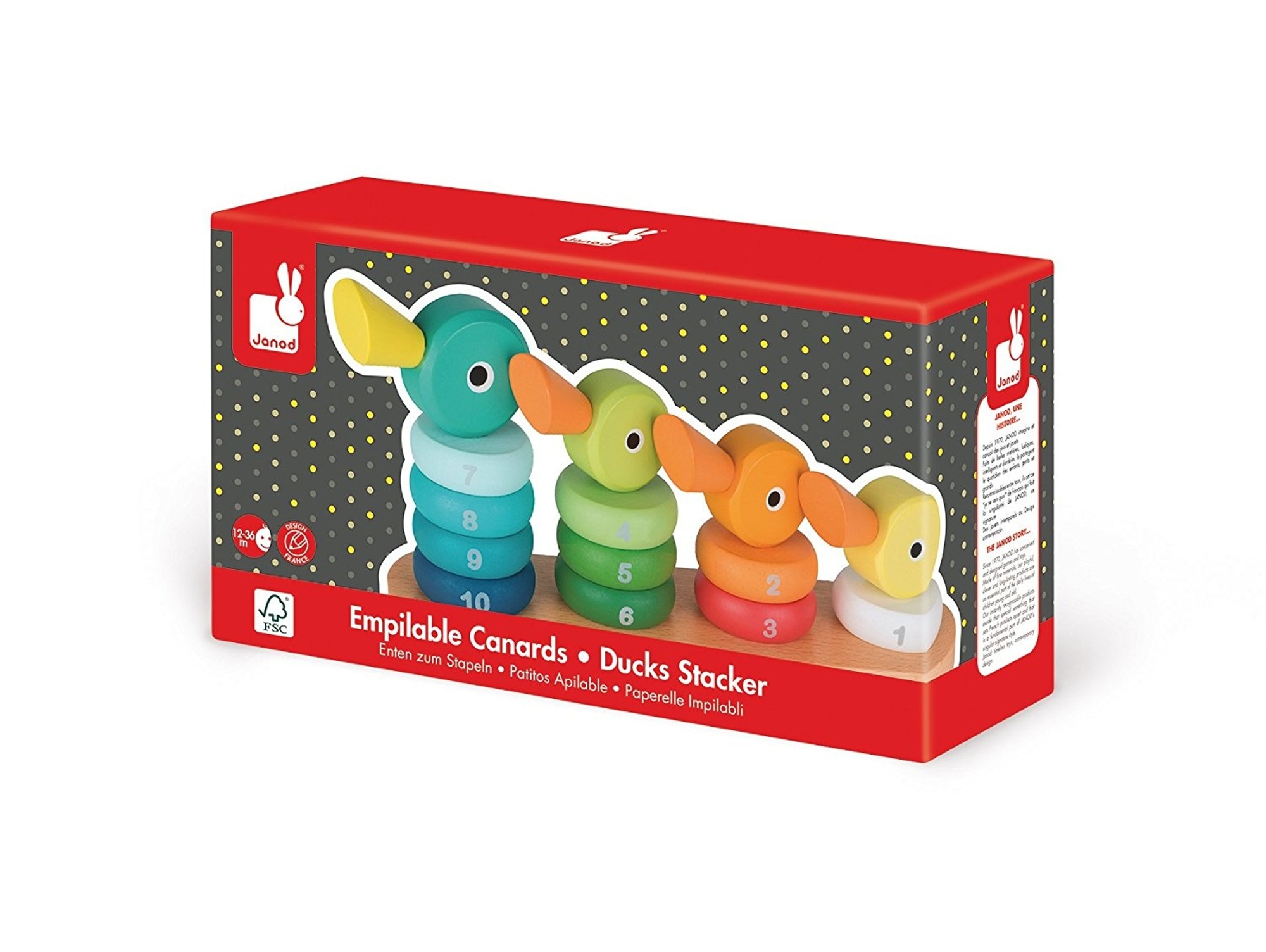 Bloques Apilables JANOD Duck Family (Edad Mínima: 1)