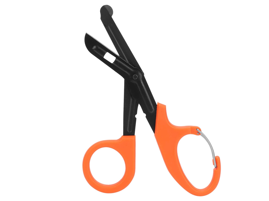 Cuencos de acero inoxidable para vendajes con troqueles finos, herramienta de emergencia, color naranja