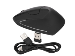 Rato Sem Fio Vertical Ergonomic 2.4ghz Usb Recarregável Com 6 Botões Para Escritório E Jogos