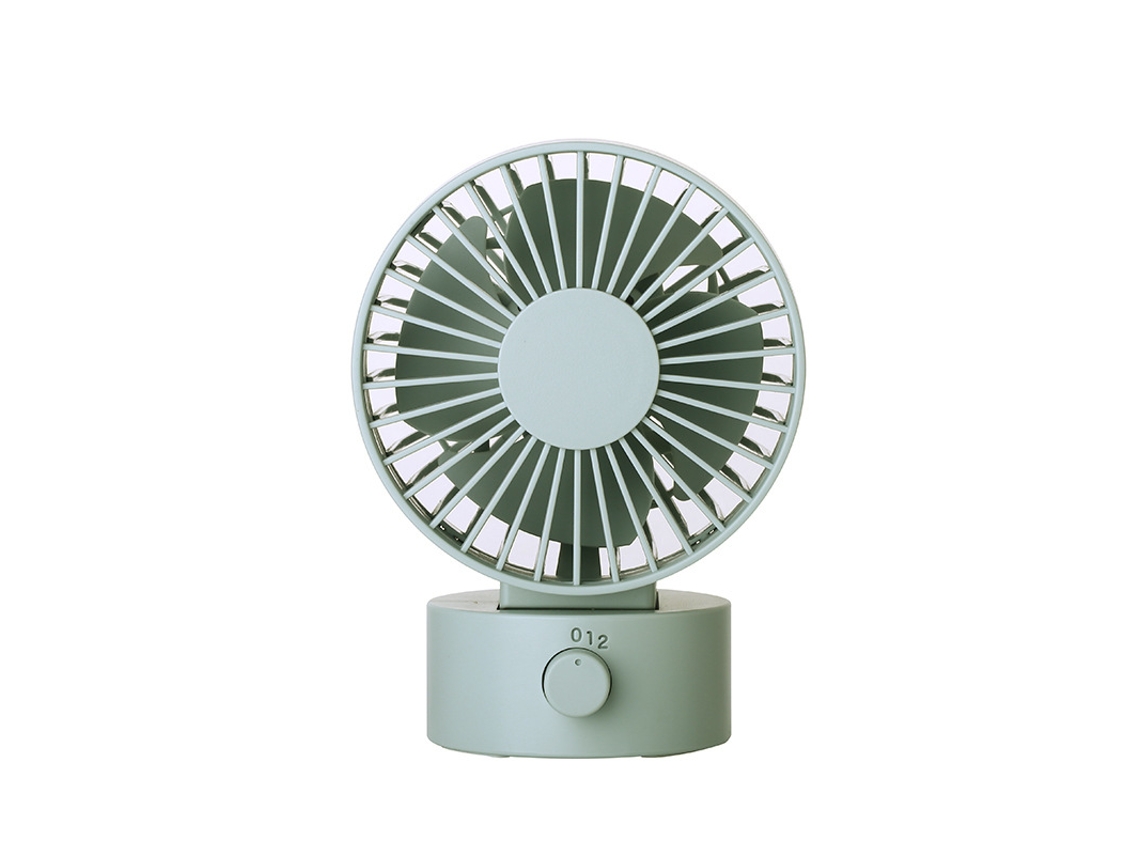 Ventilador de escritorio MDUG compacto, silencioso y portátil con alimentación USB y tecnología de refrigeración (verde)