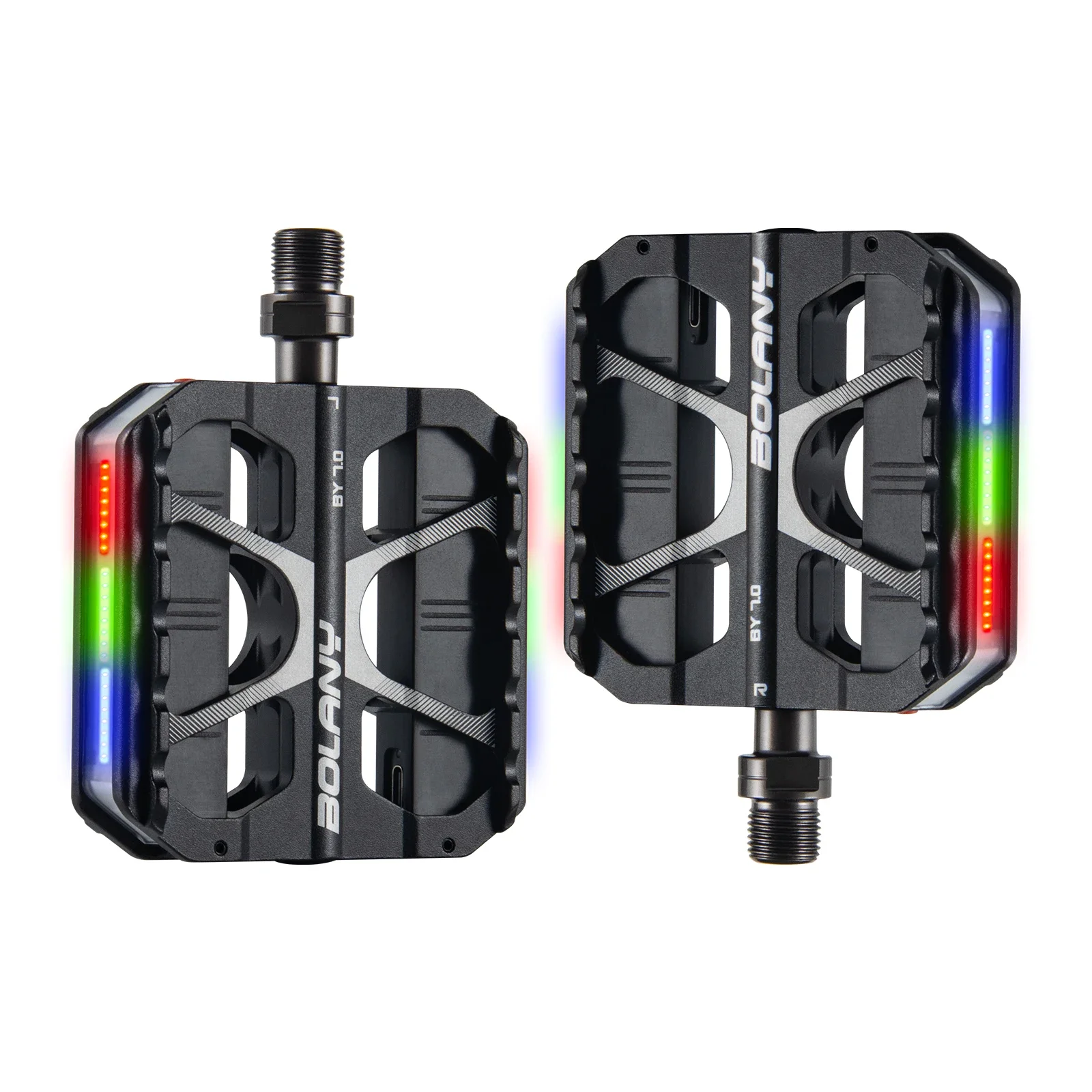 Pedal de bicicleta Bolany LED antideslizante para MTB con 2 rodamientos ajustables Lightvayotoy