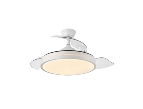 Ventilador DC modelo Tracia Blanco 3 Aspas Desplegables FABRILAMP