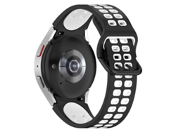 Correa Para Samsung Galaxy Watch 7 40 Mm/watch 7 44 Mm Correa De Silicona Bicolor (negro/blanco) Gertiz