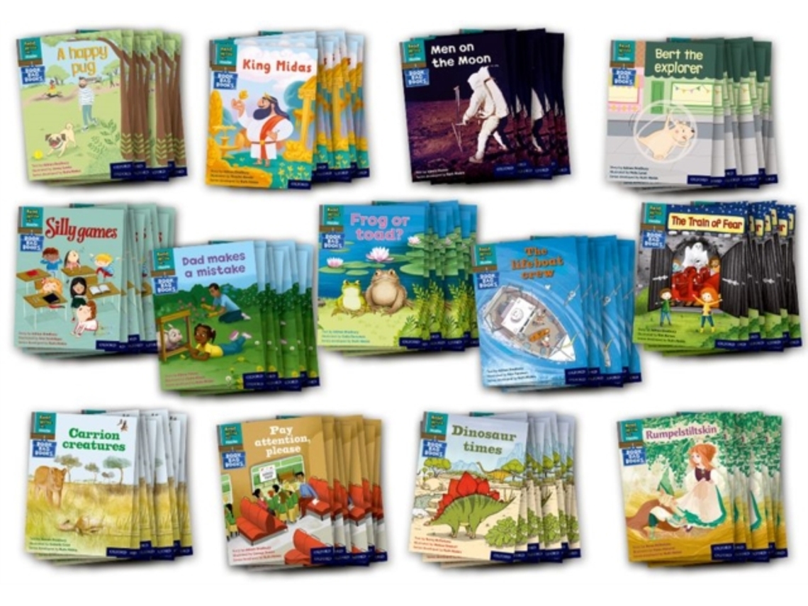 Libro Read Write Inc. Phonics Book Bag Books Grey Set 7 Pack of 130 de Adrian Bradbury (Inglés)