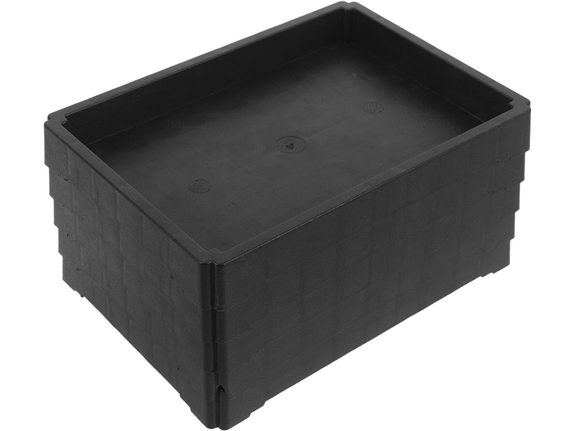 Juego De 5 Platillos Rectangulares De Resina Negra De 18,8 X 13,3 Cm Para