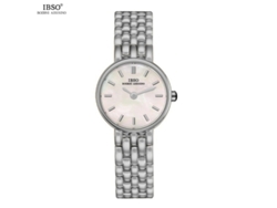 Relógio Feminino De Quartzo Com Mostrador Pequeno (branco), À Prova D'água, Dois Ponteiros E Mostrador Em Madrepérola.