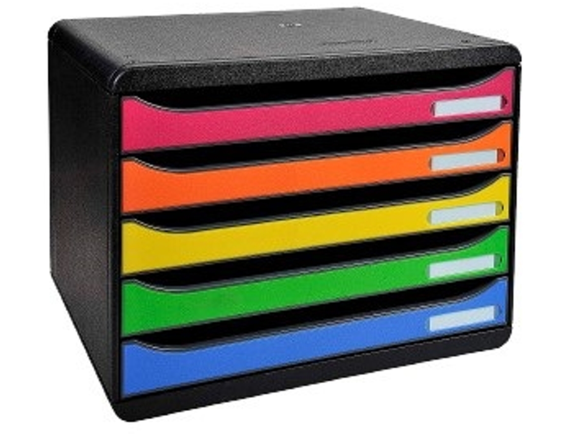 Archivador EXACOMPTA 308798D (Negro - Cajones Cloridos - 27x35.5x27cm)
