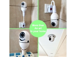 Camara De Seguridad Led Bombilla 1080p Wifi 2.4ghz 360°, Visión Nocturna, Audio Bidireccional, Detección De Movimiento, App Tuya