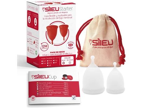 Copa Menstrual SILEU Starter Copa Menstrual SILEU Divine (Talla: S+L - Transparente)