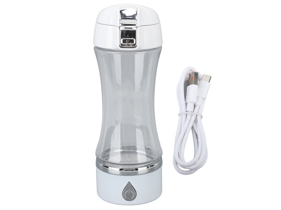 Botella De Agua Recargable De 420 Ml Con Infusión De Hidrógeno Y Tecnología Spe, Portátil, Color Blanco.