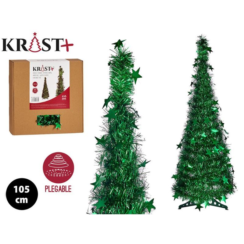 Arbol navidad 105 cm espumillon verde 90669