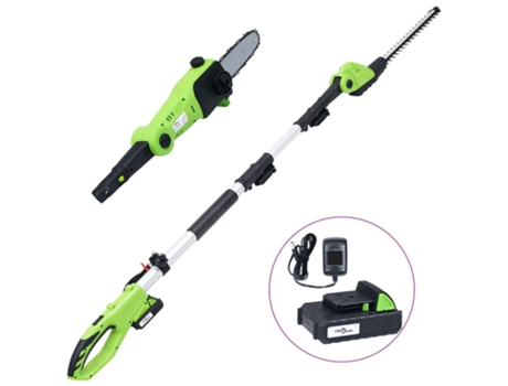 vidaXL Podadora y sierra 2 en 1 batería 20 V 1500 mAh Li-ion