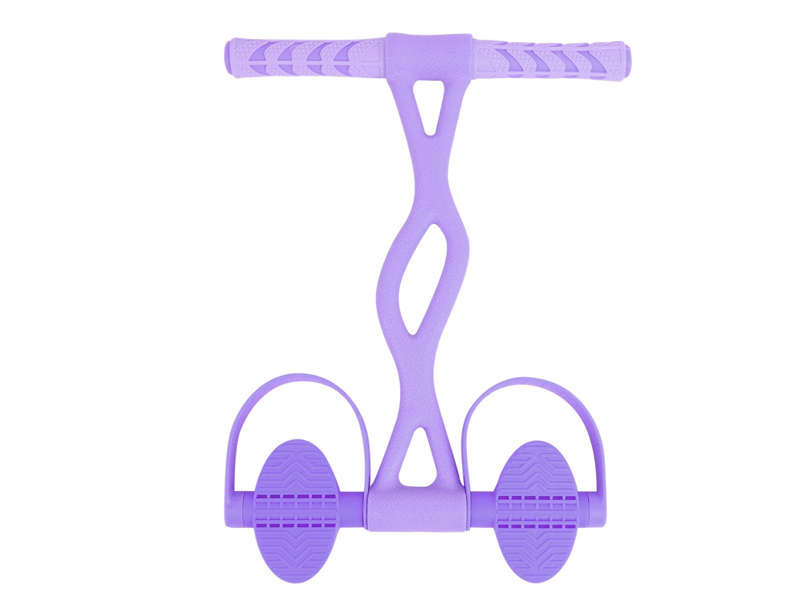 Banda de resistencia con pedal multifuncional para abdominales, yoga y fitness en casa.