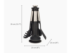 Juego de utensilios de cocina Joseph Joseph Elevate de 5 piezas, de silicona y acero inoxidable, con diseño multicolor funcional y elegante.