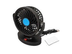 Ventilador De Refrigeración Para Coche De 5 V, Eléctrico, Giratorio 360°, Portátil, Silencioso, Alimentado Por Usb, Para Coche, Camión, Suv