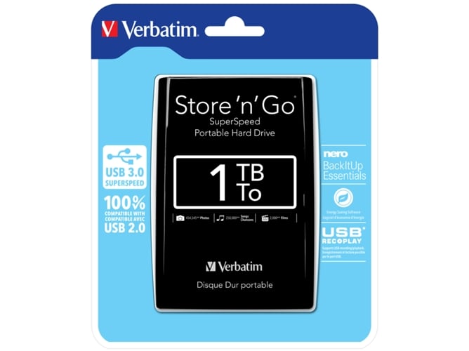 Disco HDD externo VERBATIM Store 'n' Go