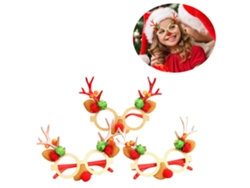 Gafas navideñas con cuernos y orejas divertidas - 3 unidades