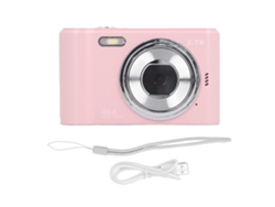 Walshlxq-cámara Digital Para Niños Hd 1080p Con Pantalla Ips 2.4 Pulgadas 44mp En Rosa, Cámara Vlogging Recargable Con Flash