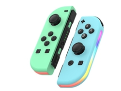 Kit Joycon com Led Rgb para Nintendo Switch Verde/Azul 