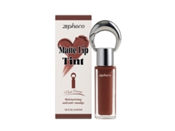 Brillo de labios mate sedoso en tono naranja nude