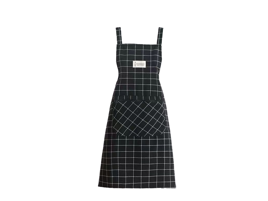 Delantal De Algodón Simple Para Adulto, Transpirable Con Correa Y Cintura Moderna, Moda Femenina Primavera Verano, Resistente Al Aceite