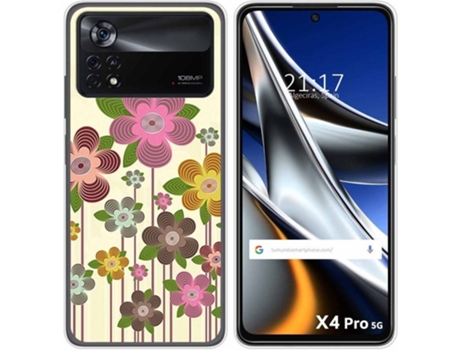 Carcasa para Xiaomi Poco X4 Pro 5G TUMUNDOSMARTPHONE Dibujos Primavera En Flor Multicolor