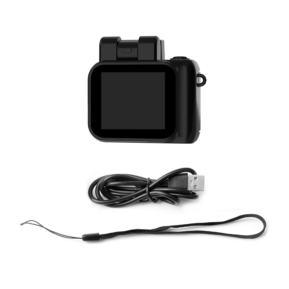 Mini Câmera Slr Infantil com Flash e Compartimento para Bateria, 1080p, Tela Lcd MDUG (preta 16gb)