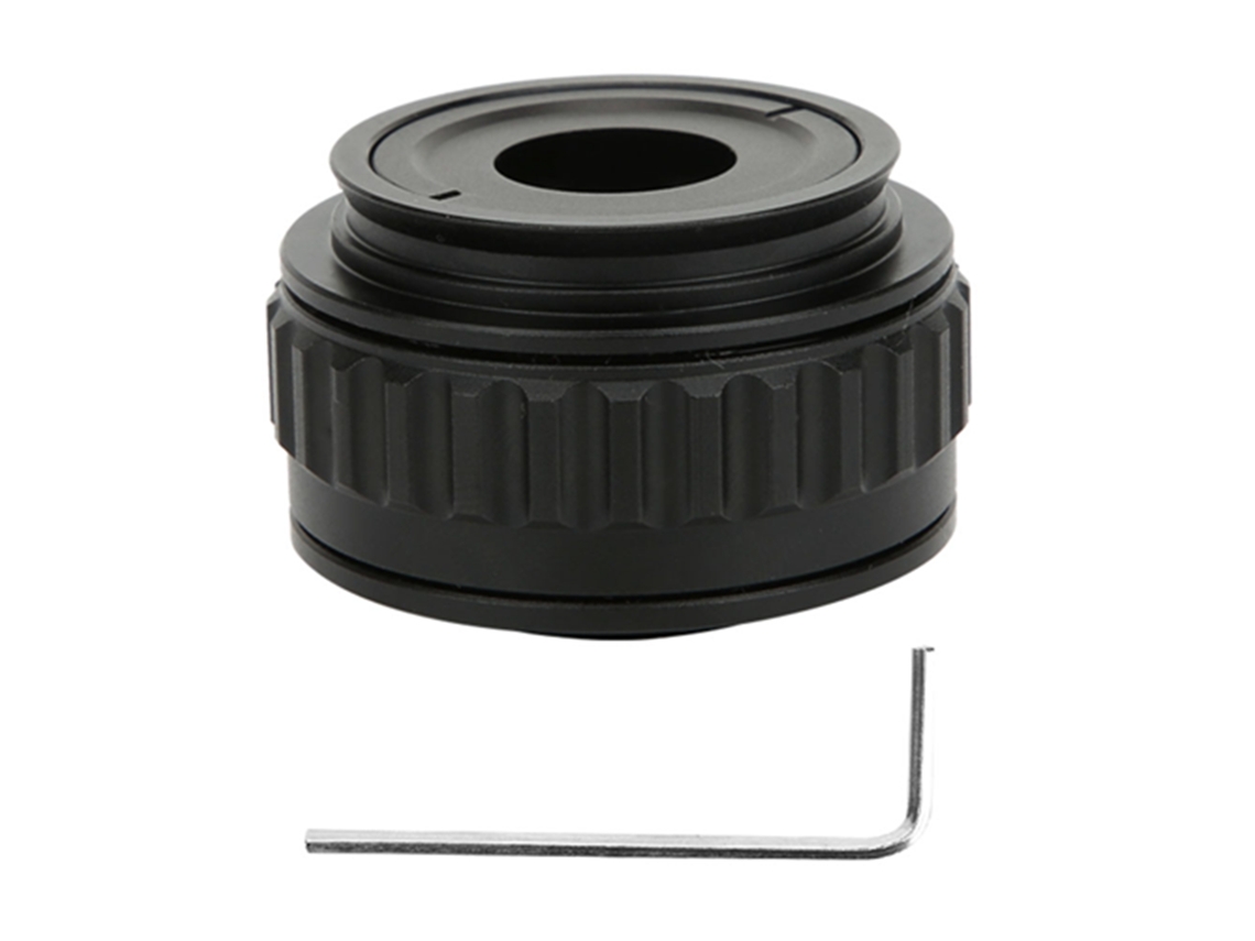 Adaptador De Cámara Para Microscopio Estereoscópico Trinocular De 0,35x, Interfaz De Lente, Accesorio De Vidrio Óptico Metálico