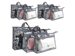 Fasst-9 Bolsas De Polvo Para Bolso, Almacenamiento Transparente, Organizador De Carteras Para Armario, Premium Material Impermeable Y Resistente
