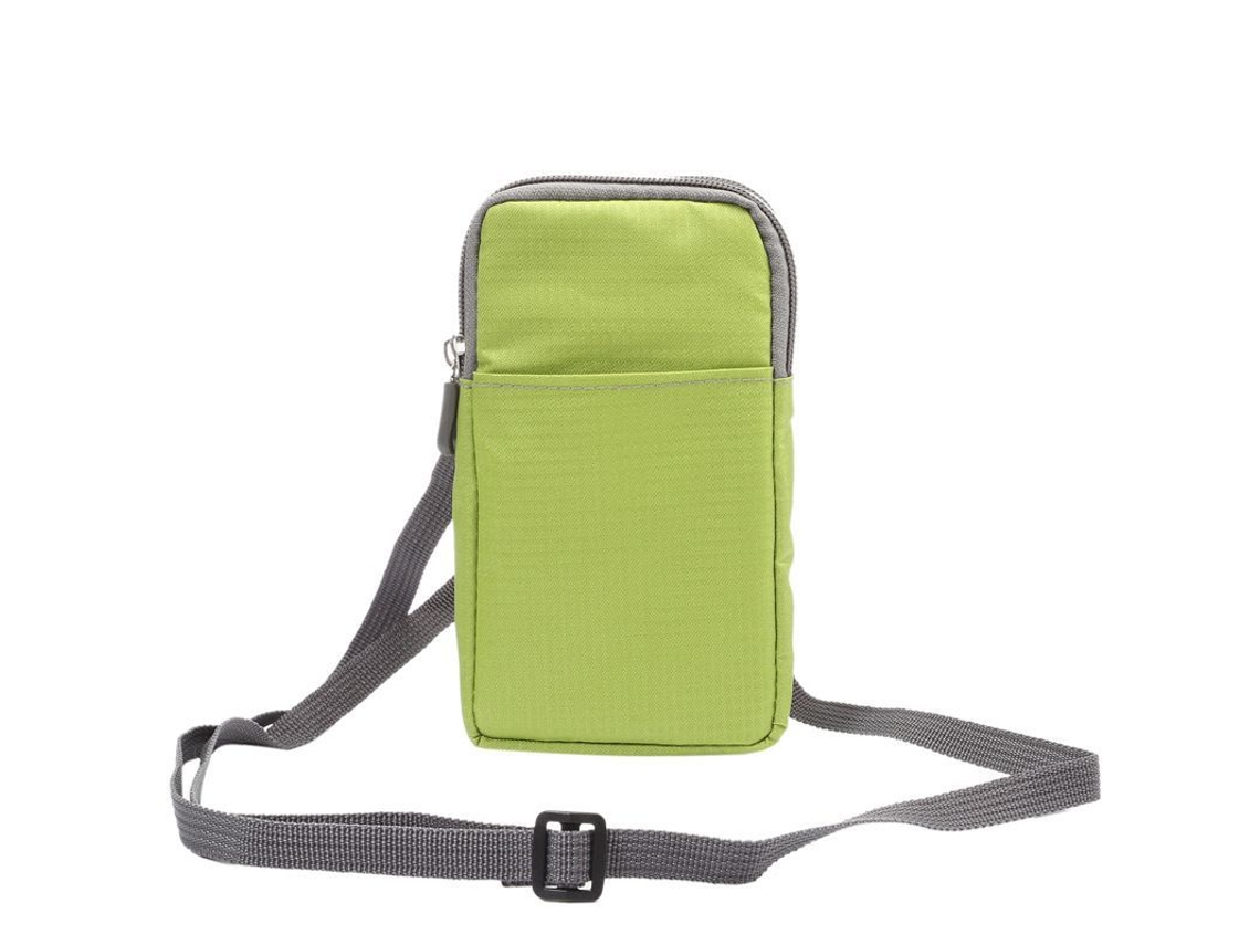 2026-bolsa Bandolera Para Teléfono Móvil Y Deporte Al Aire Libre Con 3 Bolsillos Separados (verde)