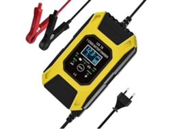 Cargador Batería 12v 7a 7 Etapas Para Coches Cortacésped Yate Amarillo