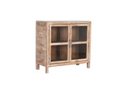 Aparador Teca Reciclada Cristal Natural 90x38x85cm