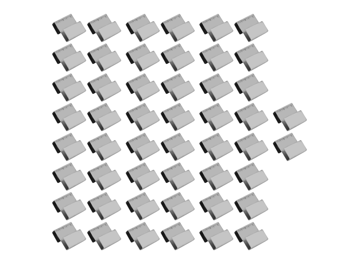 50 clips de acero inoxidable para invernadero, fijación duradera para marcos de vidrio.