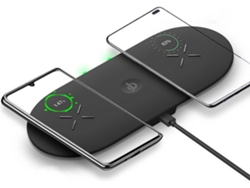 Cargador Sem Duplo Almofada Carregamento para iPhone 8 YIZHOOD Poliéster Negro