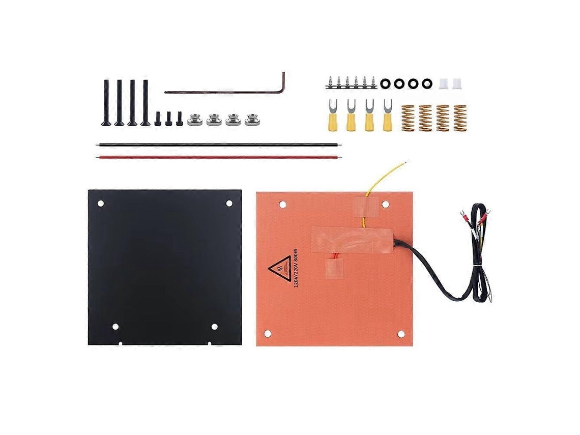 Almohadilla calefactora de silicona de doble voltaje de 800 W y 120 V/220 V con adhesivo de 1,5 mm para impresora 3D K1 Max (repuesto)