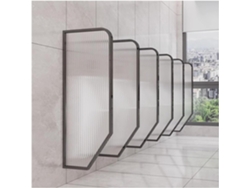Hombres, Panel De Vidrio Templado, Tabique De Pared Comercial, 2 Piezas Para En