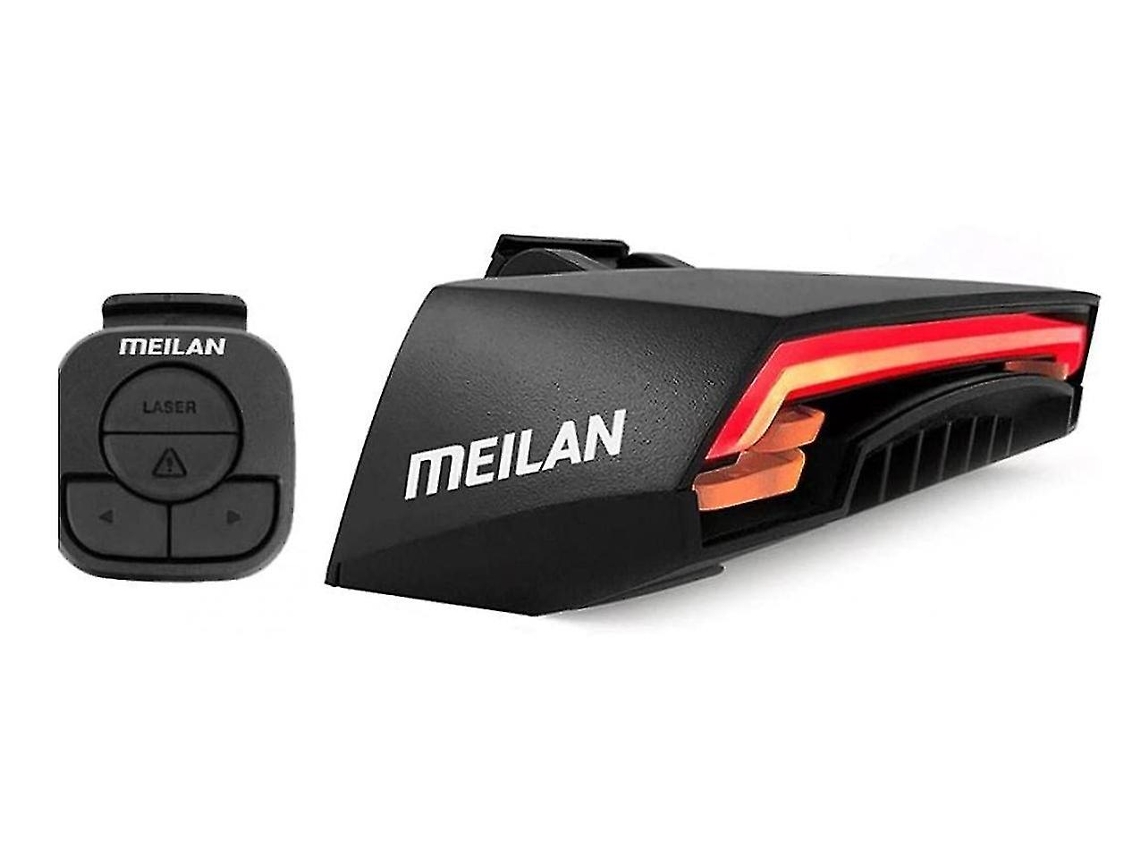 Luz de freno automática inalámbrica para bicicleta, recargable, luz trasera de advertencia para ciclismo Yizhood (negra)