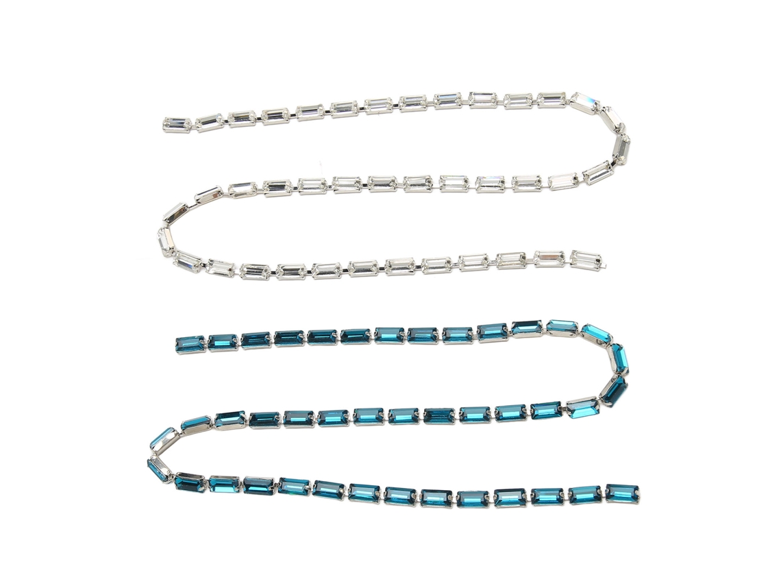 2 Cadenas Con Garras Y Diamantes De Imitación De Cristal, Ideales Para Decoración Diy En Aniversarios De Boda.