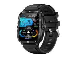 Reloj inteligente militar para hombre, pantalla HD de 1,96 pulgadas, resistente al agua hasta 3 ATM, monitor de ritmo cardíaco y sueño, más de 100 modos Yizhood