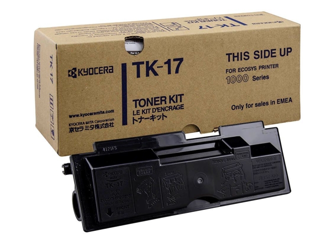 Cartucho de tóner Original KYOCERA TK-17 Negro para FS-1000, 1000+N100, 1010, 1010N100, 1050