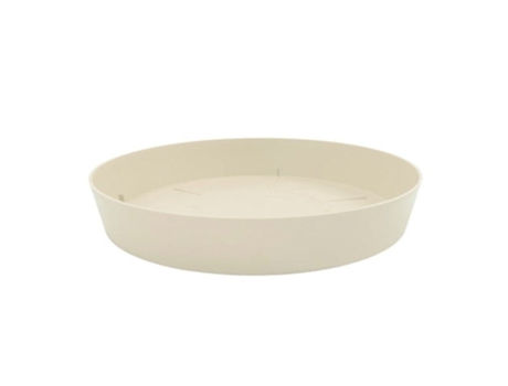 PLASTIKEN TES - Plato Redondo Ø24 cm para Macetas de 32 cm Ecru