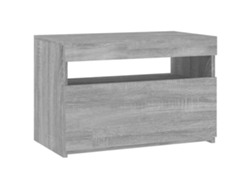 Mueble TV con Luces LED 60x35x40 Cm Gris Sonoma EXCLUSIVO MAISON