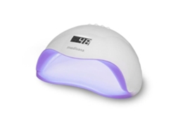 Lámpara de uñas Medisana ND 880 2 en 1 con pantalla LED y UV, temporizador, sensor, encendido/apagado automático, blanca